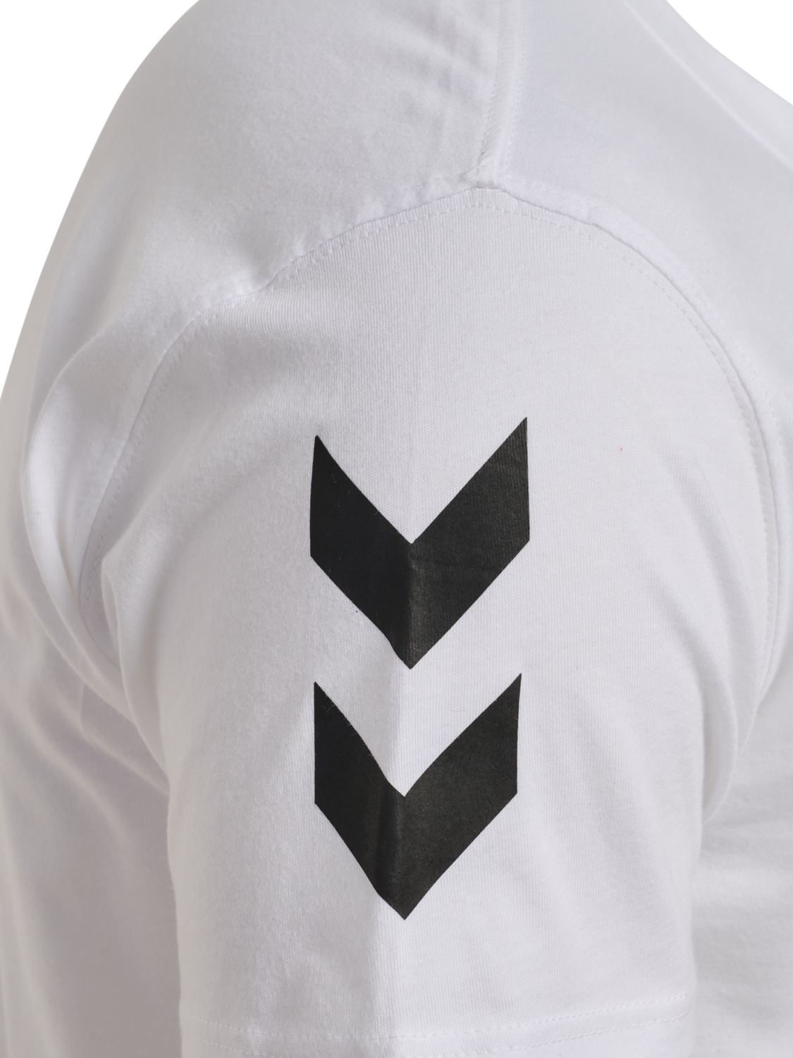 hmlGO 2.0 CHEVRON T-SHIRT S/S, WHITE, packshot