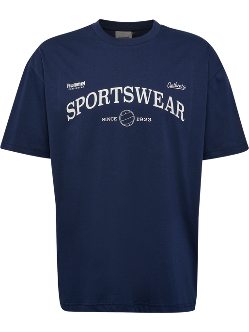 hmlLOOSE TEE S/S CLUB SPORTSWEAR, DRESS BLUES hmlLOOSE TEE S/S CLUB SPORTSWEAR, DRESS BLUES, packshot