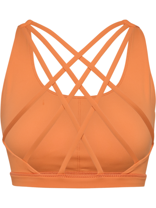 hmlFAST IMPACT STRAP BRA, DUSTY ORANGE, packshot