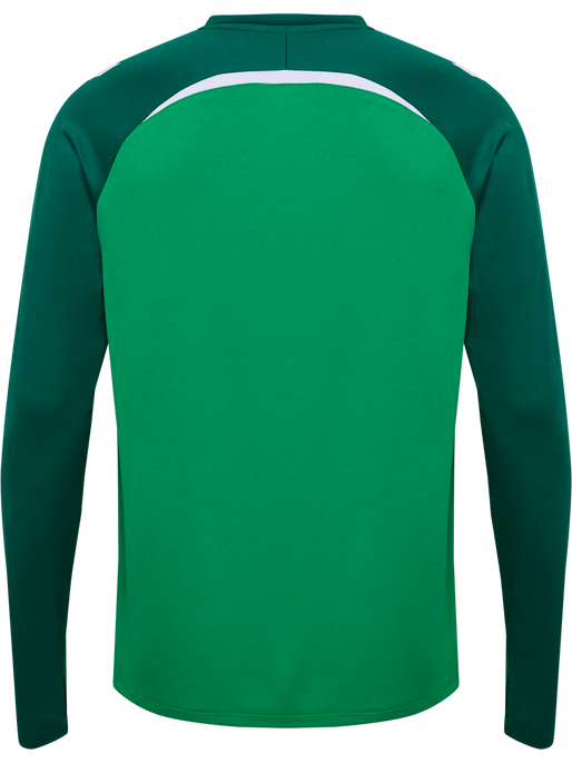 hmlLEAD 2.0 CREW SWEAT, JELLY BEAN/EVERGREEN, packshot