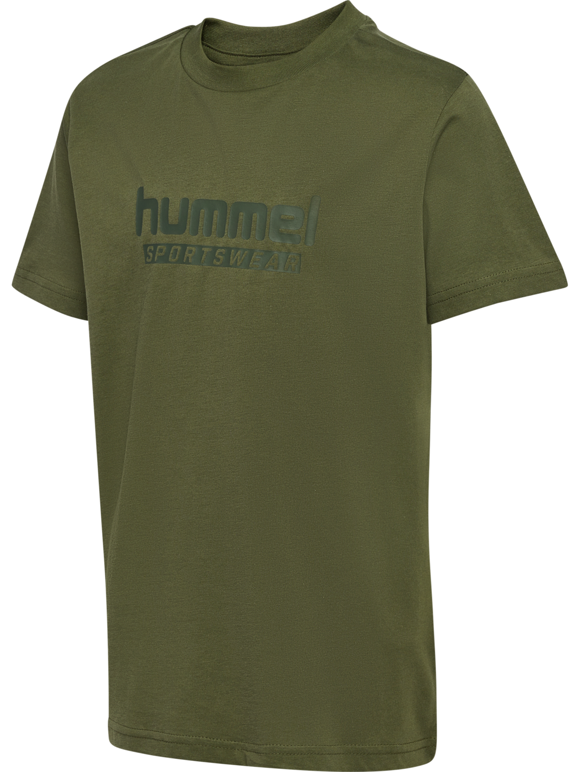 hmlJR BASE T-SHIRT S/S, WINTER MOSS, packshot