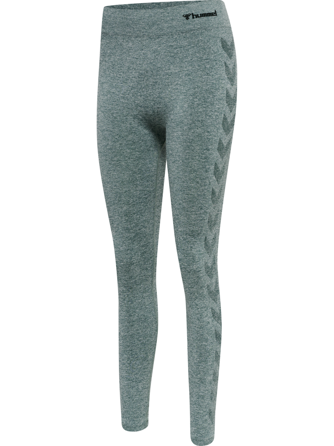 hmlCI SEAMLESS MID WAIST TIGHTS, DARKEST SPRUCE MELANGE, packshot