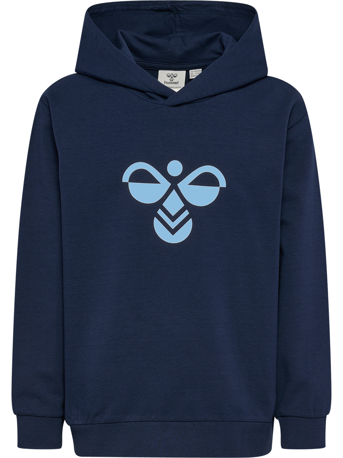 hmlJR REG TUKAS HOODIE, DRESS BLUES/FLINT STONE, packshot
