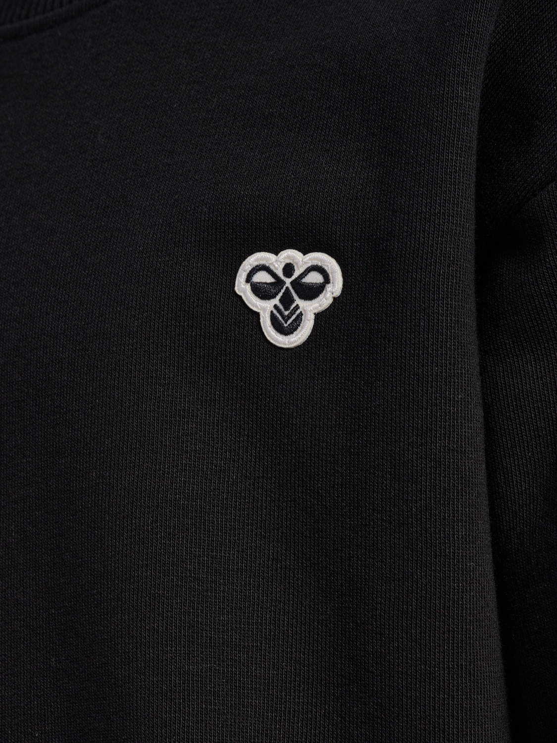 hmlJR LOOSE CREWNECK BEE, BLACK, packshot