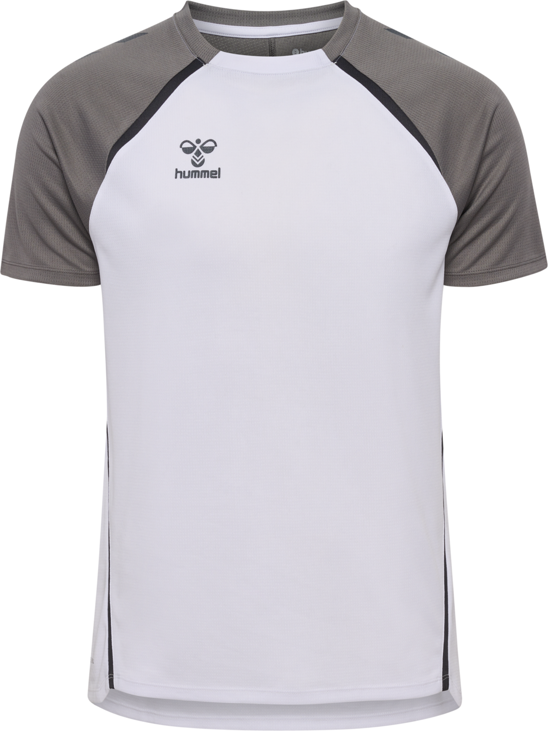 hmlLEAD 2.0 JERSEY S/S, WHITE/STEEL GRAY, packshot