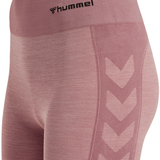 hmlCLEA SEAMLESS CYCLING SHORTS, WOODROSE/ROSE TAUPE MELANGE hmlCLEA SEAMLESS CYCLING SHORTS, WOODROSE/ROSE TAUPE MELANGE, packshot
