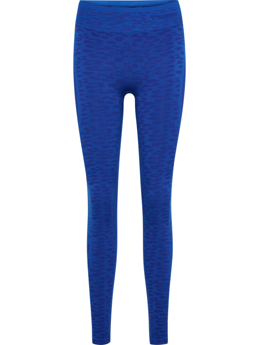 hmlMT LEO SEAMLESS MW TIGHTS, OLYMPIAN BLUE/SODALITE BLUE ME hmlMT LEO SEAMLESS MW TIGHTS, OLYMPIAN BLUE/SODALITE BLUE ME, packshot