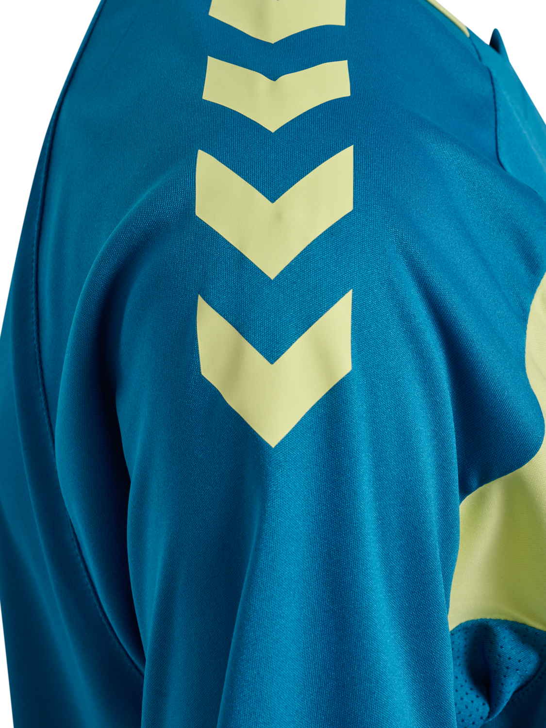 hmlCORE 2.0 JERSEY S/S WOMAN, CELESTIAL/PALE LIME YELLOW, packshot