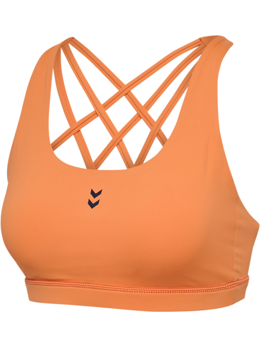 hmlFAST IMPACT STRAP BRA, DUSTY ORANGE, packshot