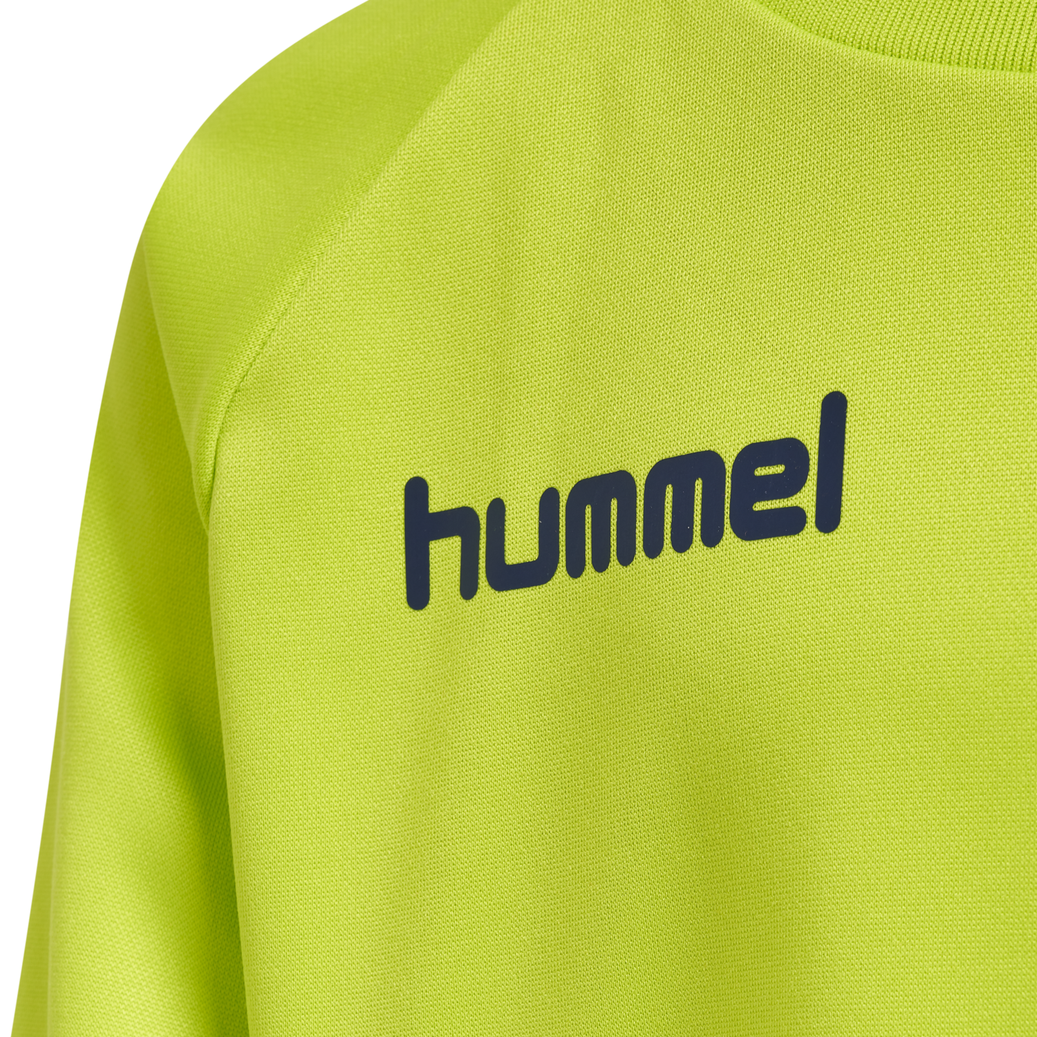 hmlPROMO KIDS POLY SWEATSHIRT, LIME PUNCH, packshot