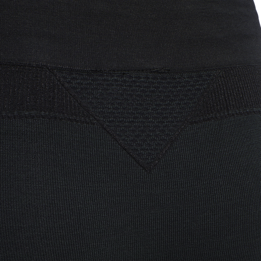 hmlCLEA SEAMLESS MID WAIST TIGHTS, BLACK MELANGE hmlCLEA SEAMLESS MID WAIST TIGHTS, BLACK MELANGE, packshot