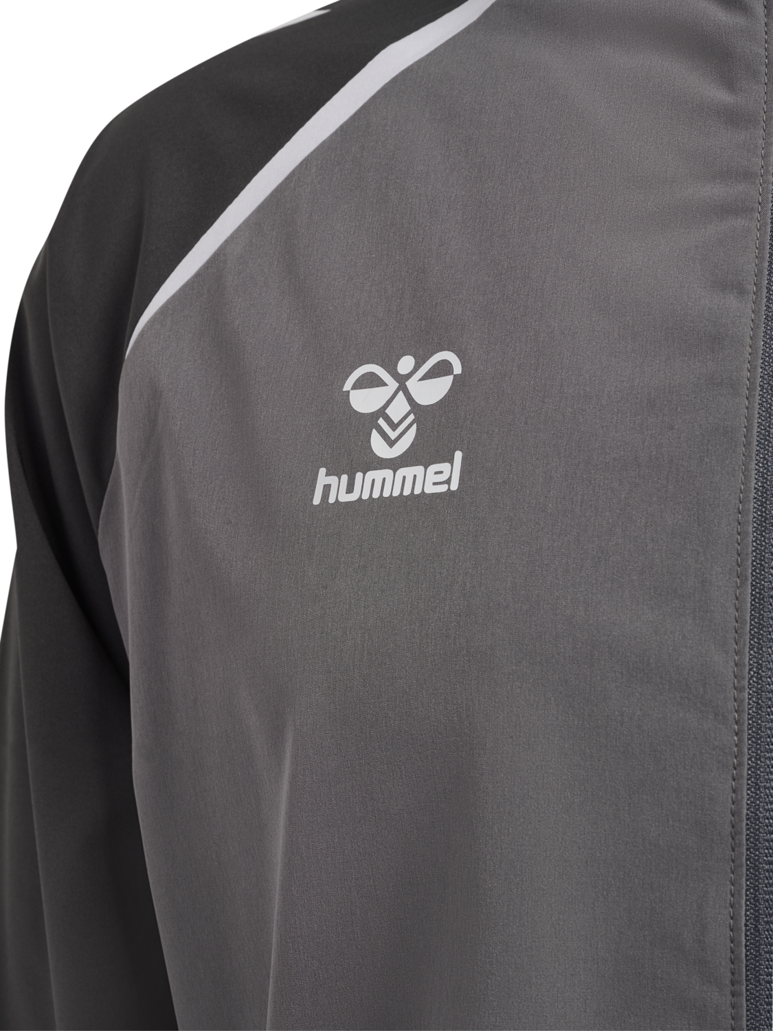 hmlLEAD 2.0 WOVEN JACKET, STEEL GRAY/ASPHALT, packshot