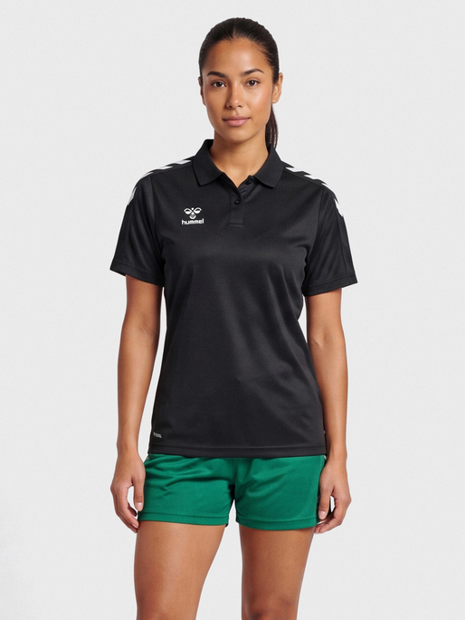 hmlCORE XK FUNCTIONAL POLO WOMAN, BLACK, model