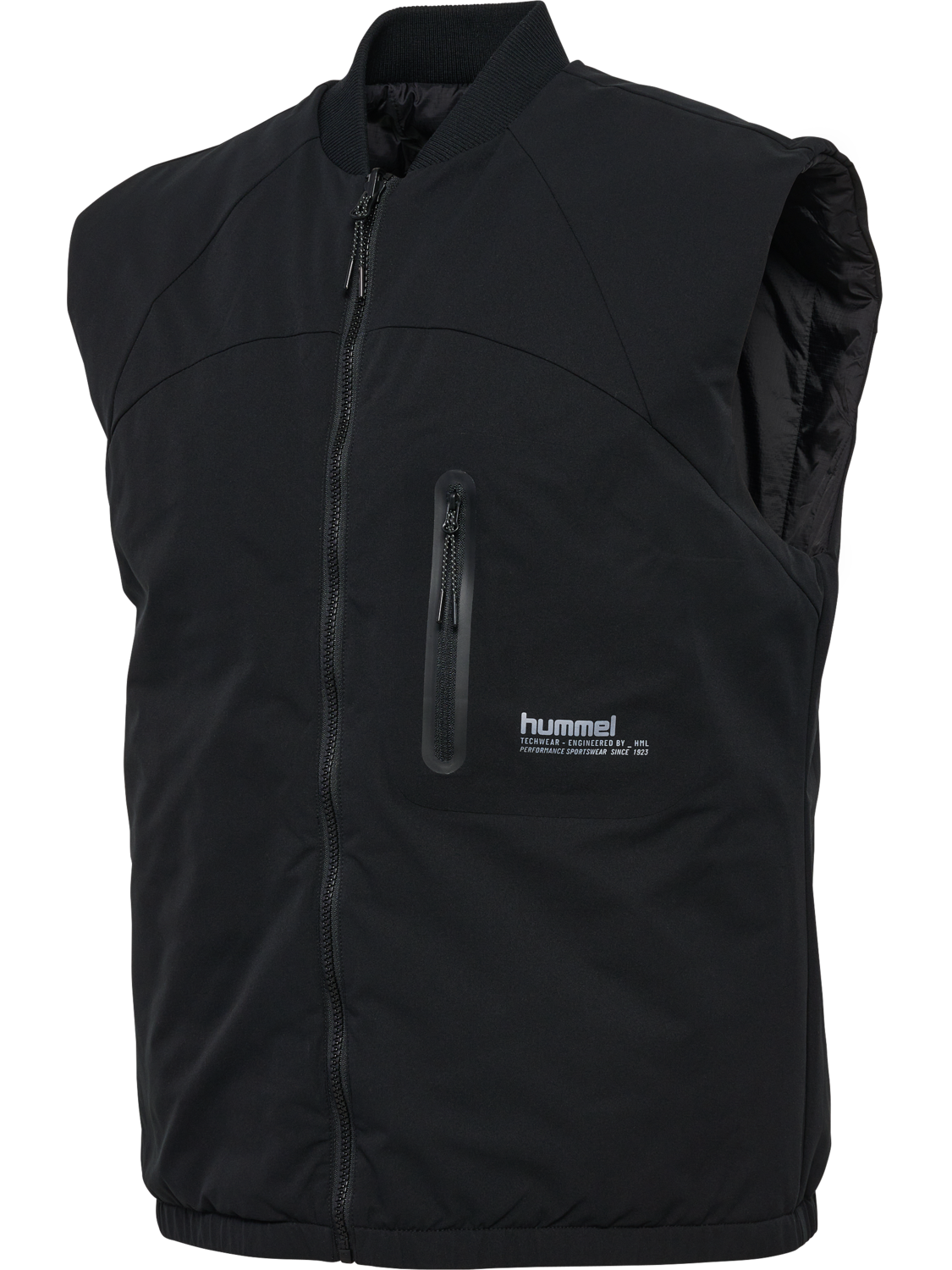 hmlTECH PADDED VEST, BLACK, packshot