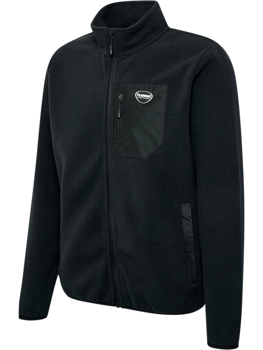 hmlLGC SUM FLEECE JACKET, BLACK, packshot