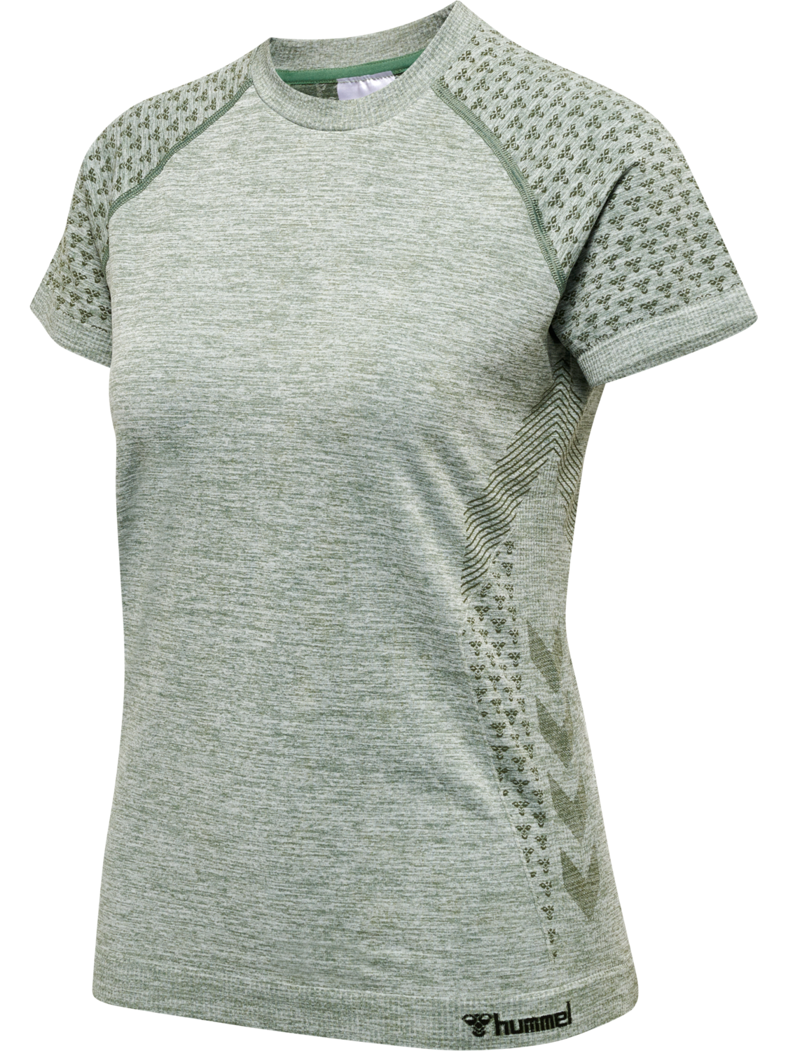 hmlCI SEAMLESS T-SHIRT, LILY PAD MELANGE, packshot