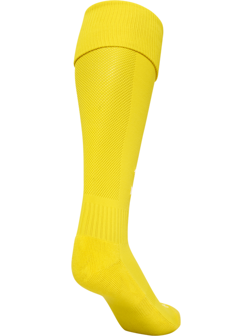 hmlESSENTIAL FOOTBALL SOCKS, BLAZING YELLOW/WHITE, packshot