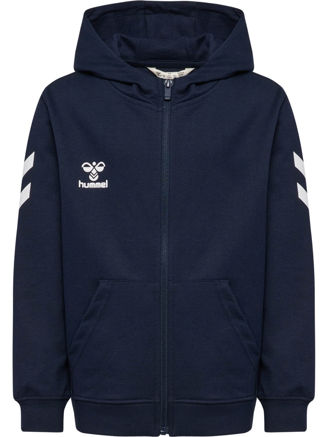 hmlGO 2.0 CHEVRON ZIP HOODIE KIDS, MARINE, packshot