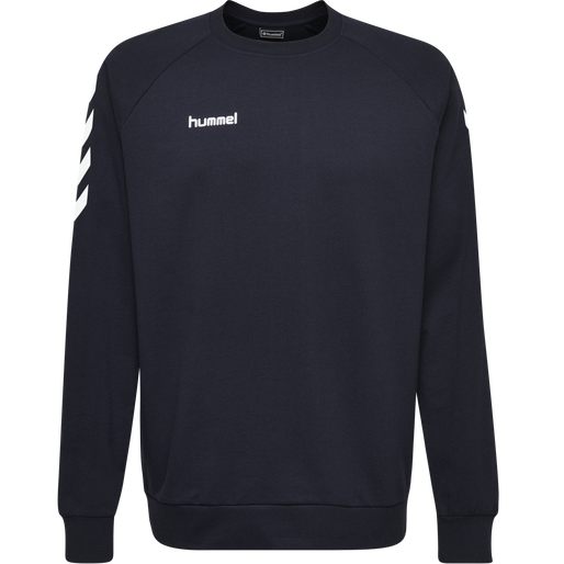 HUMMEL GO COTTON SWEATSHIRT, MARINE, packshot