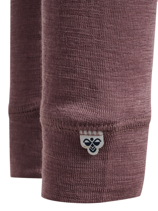 hmlMINI WOOL RIB TIGHTS, TWILIGHT MAUVE hmlMINI WOOL RIB TIGHTS, TWILIGHT MAUVE, packshot