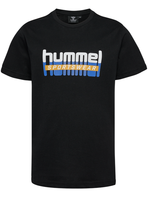 hmlTUKAS T-SHIRT S/S, BLACK, packshot