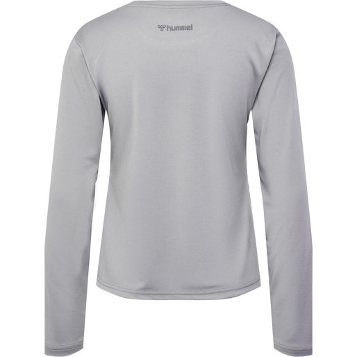 hmlMT FRI MESH T-SHIRT L/S, SHARKSKIN, packshot