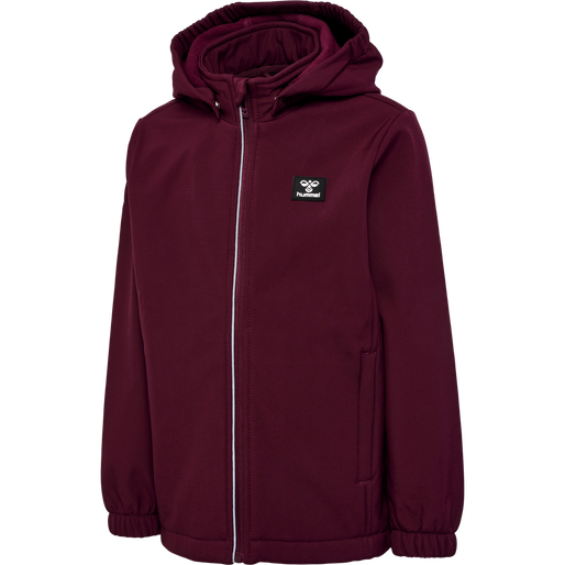 hmlMARS SOFTSHELL JACKET, WINDSOR WINE, packshot