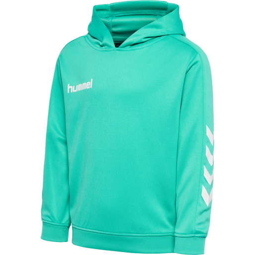 hmlPROMO KIDS POLY HOODIE, ATLANTIS, packshot