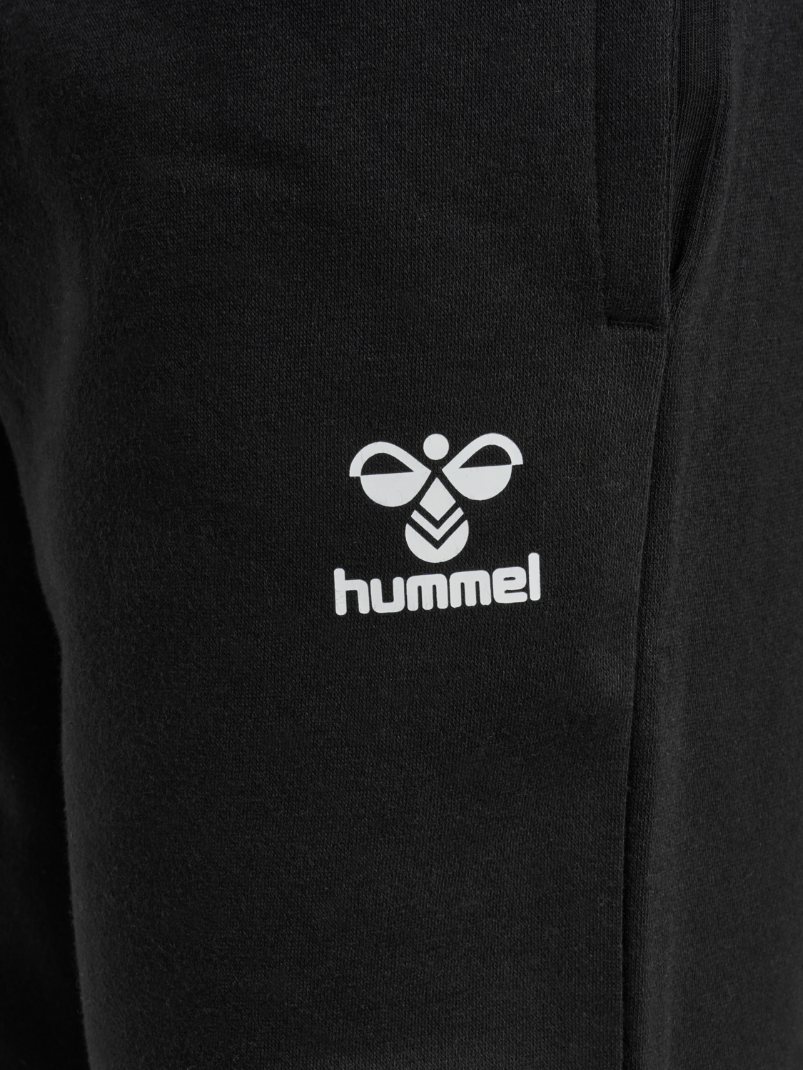 hmlMOVER COTTON CUFF PANTS KIDS, BLACK, packshot