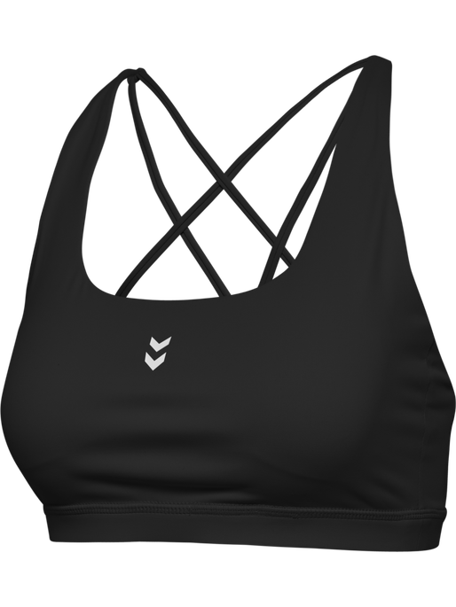 hmlHIIT IMPACT STRAP BRA, BLACK hmlHIIT IMPACT STRAP BRA, BLACK, packshot