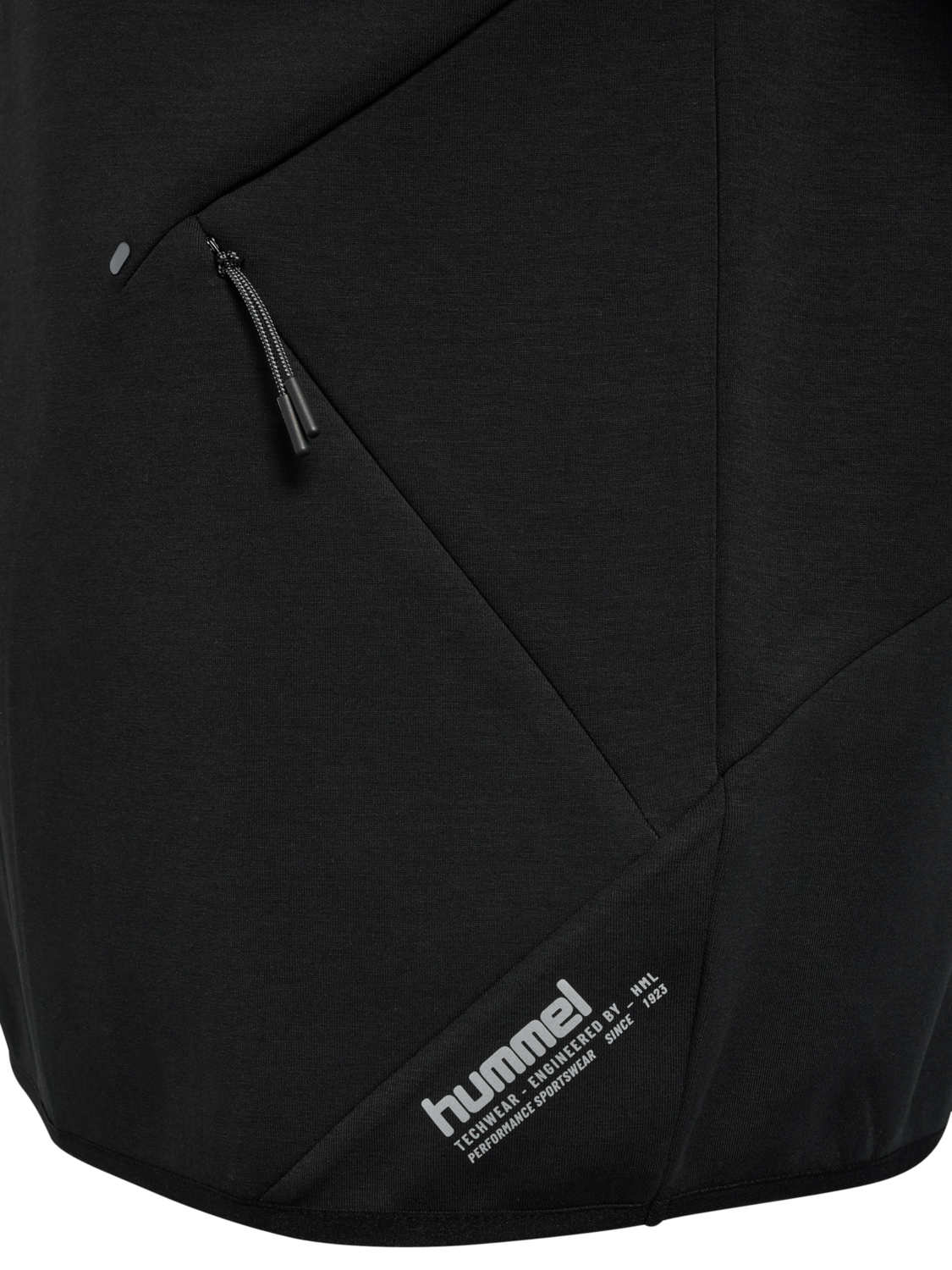 hmlTECH FLEECE HALFZIP, BLACK, packshot
