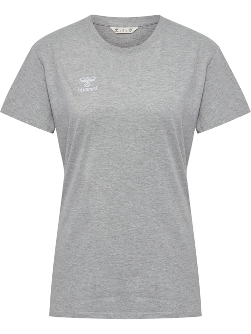 hmlGO 2.0 T-SHIRT S/S WOMAN, GREY MELANGE hmlGO 2.0 T-SHIRT S/S WOMAN, GREY MELANGE, packshot