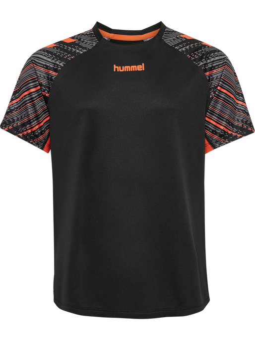 hmlBLAZE PRO TRAINING JERSEY KIDS, BLACK/ORANGE hmlBLAZE PRO TRAINING JERSEY KIDS, BLACK/ORANGE, packshot