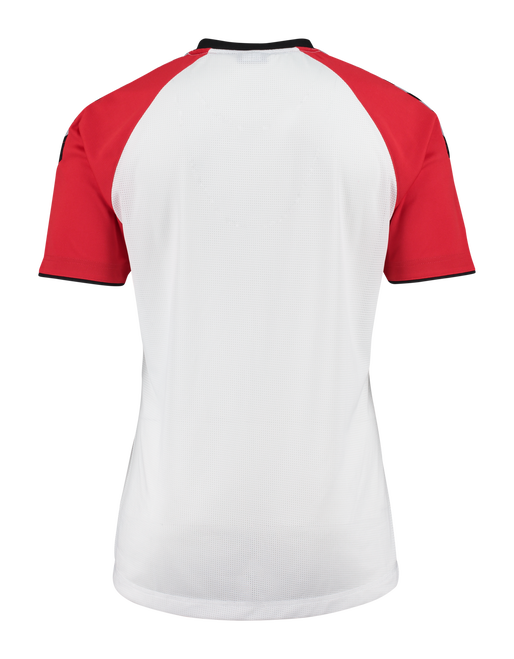 AUTH. CHARGE SS POLY JERSEY, WHITE/TRUE RED, packshot