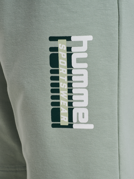hmlTUKAS SHORTS, ICEBERG GREEN, packshot