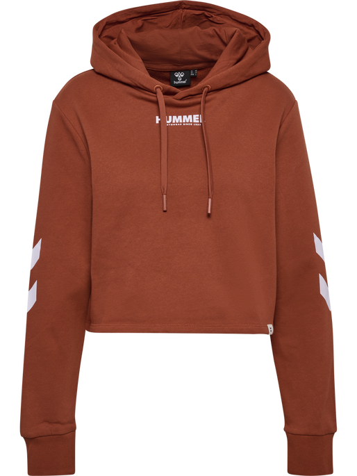hmlLEGACY WOMAN CROPPED HOODIE, ARABIAN SPICE, packshot
