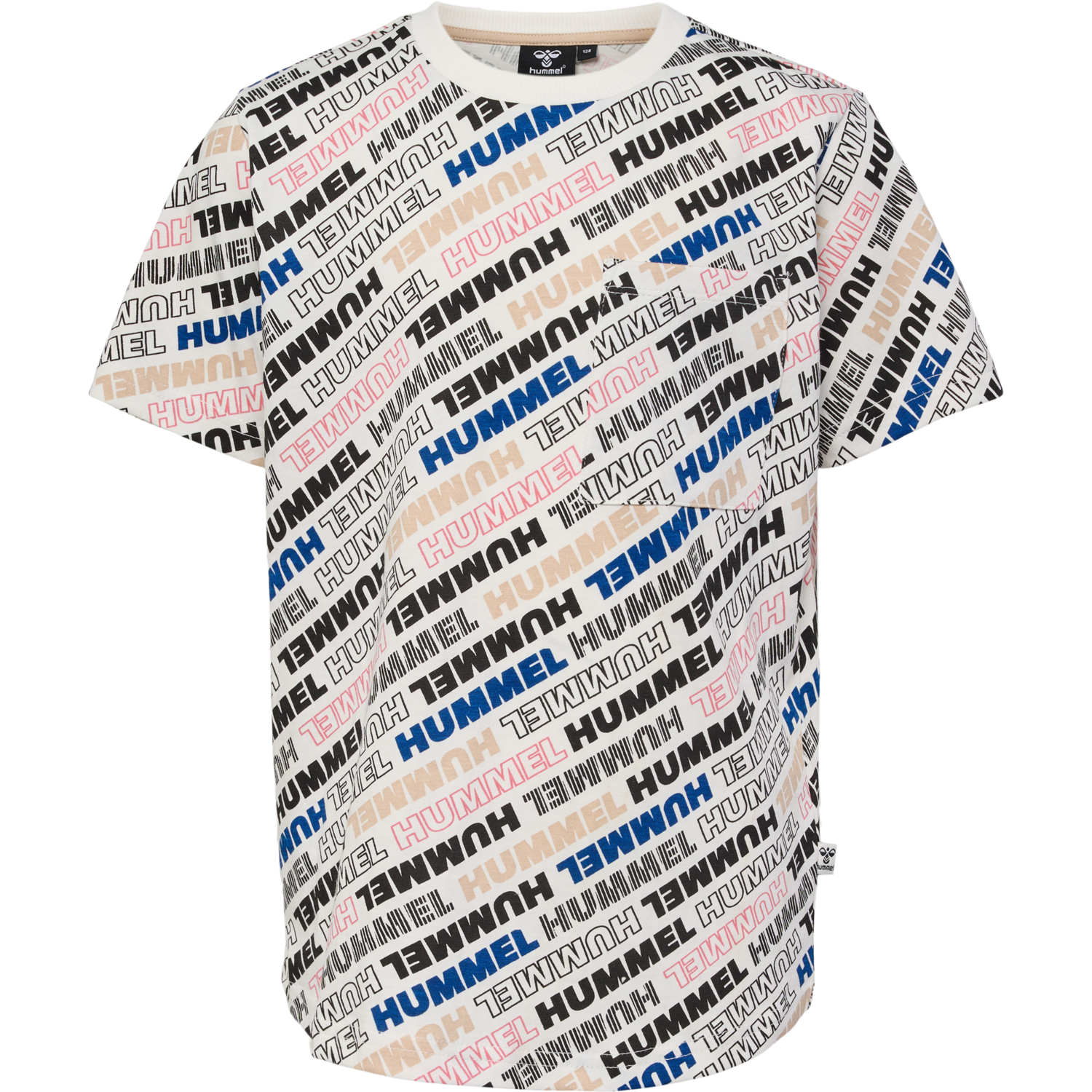 hmlCALEB T-SHIRT S/S, MARSHMALLOW, packshot