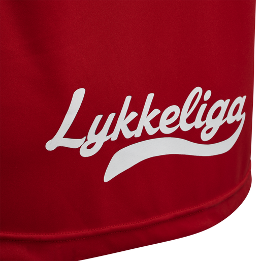 LYKKELIGA DK KIDS JERSEY SS 19/20, TRUE RED, packshot