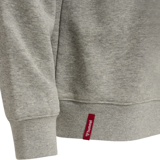 hmlRED CLASSIC SWEATSHIRT, GREY MELANGE, packshot