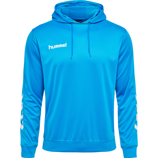 hmlPROMO POLY HOODIE, DIVA BLUE hmlPROMO POLY HOODIE, DIVA BLUE, packshot