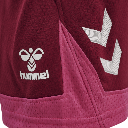 hmlLEAD POLY SHORTS KIDS , BIKING RED, packshot