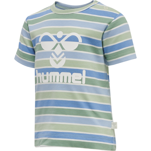 hmlPELLE T-SHIRT S/S, GRAYED JADE, packshot
