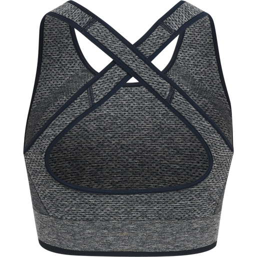 hmlMT UNA SEAMLESS SPORTS TOP, BLUE NIGHTS MELANGE, packshot