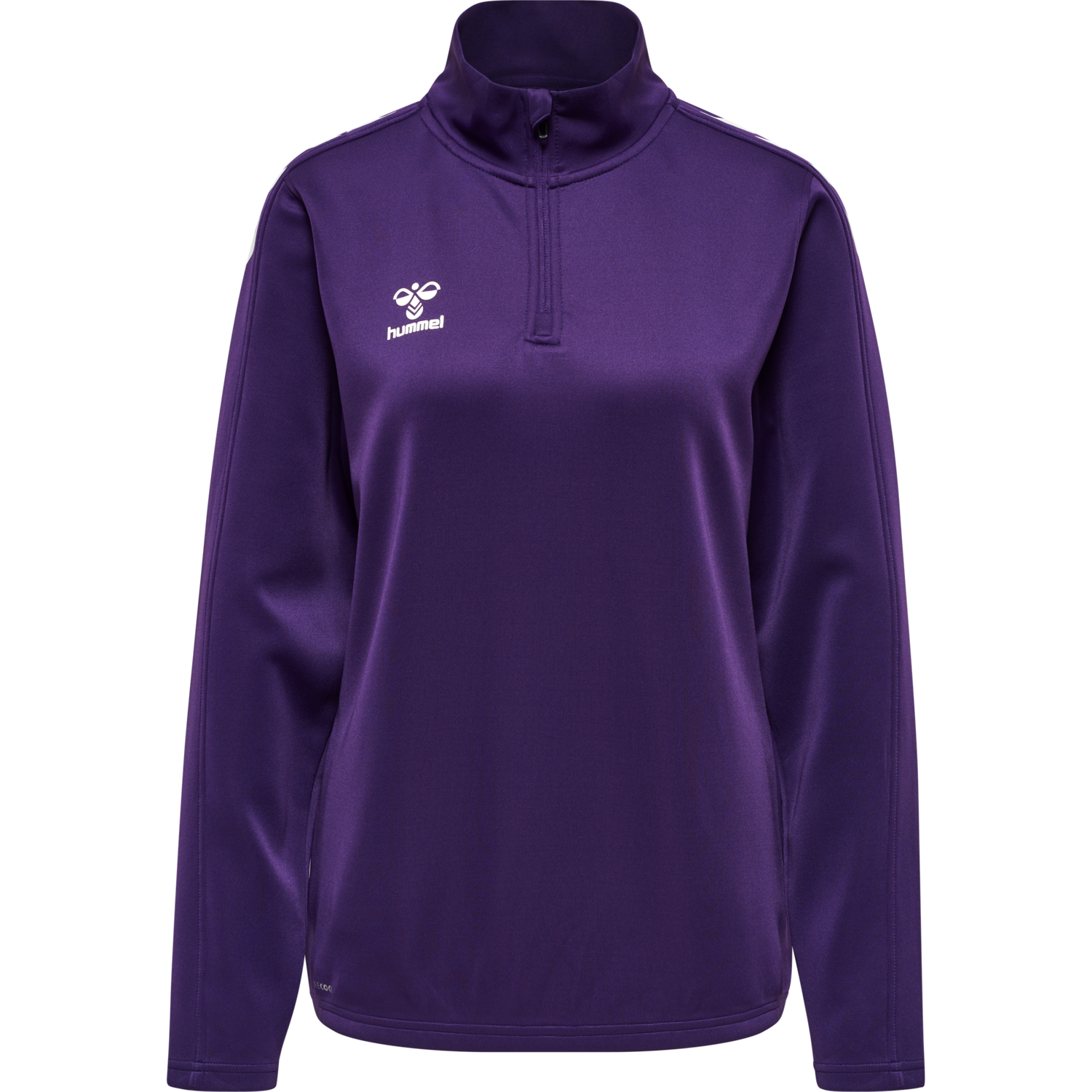 hmlCORE XK HALF ZIP SWEAT WOMAN, ACAI/WHITE, packshot