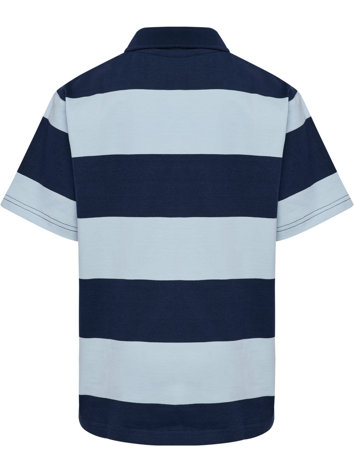 hmlJR LOOSE STRIPED POLO S/S BEE, DRESS BLUES, packshot