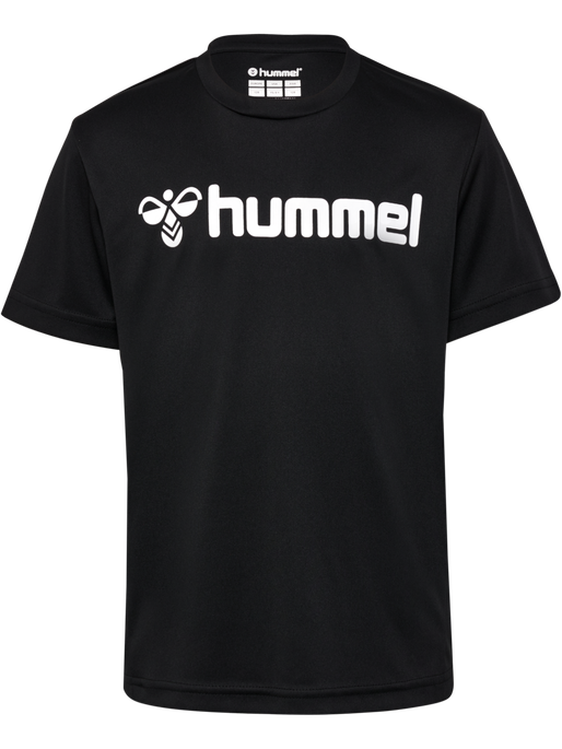 hmlLOGO JERSEY S/S KIDS, BLACK hmlLOGO JERSEY S/S KIDS, BLACK, packshot