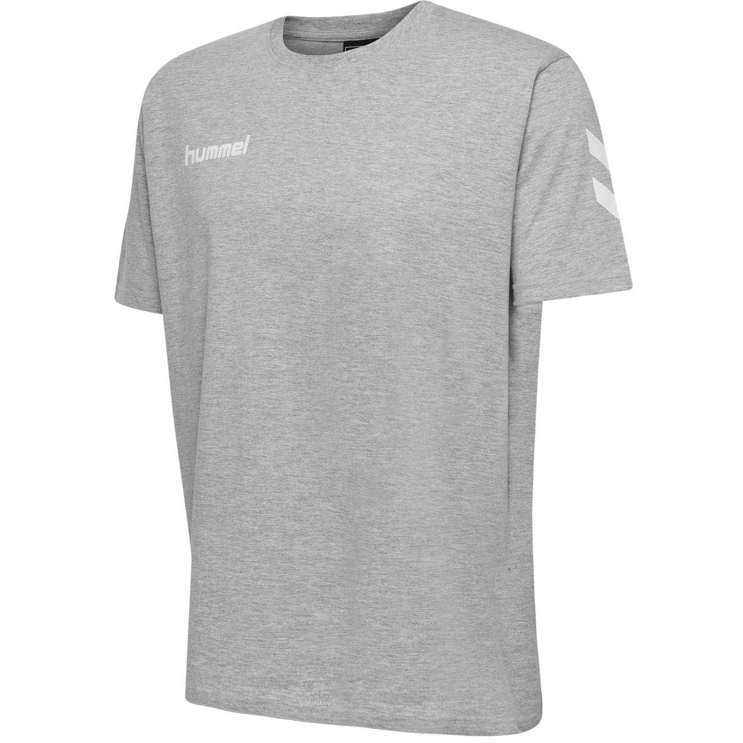 HUMMEL GO COTTON T-SHIRT S/S, GREY MELANGE, packshot