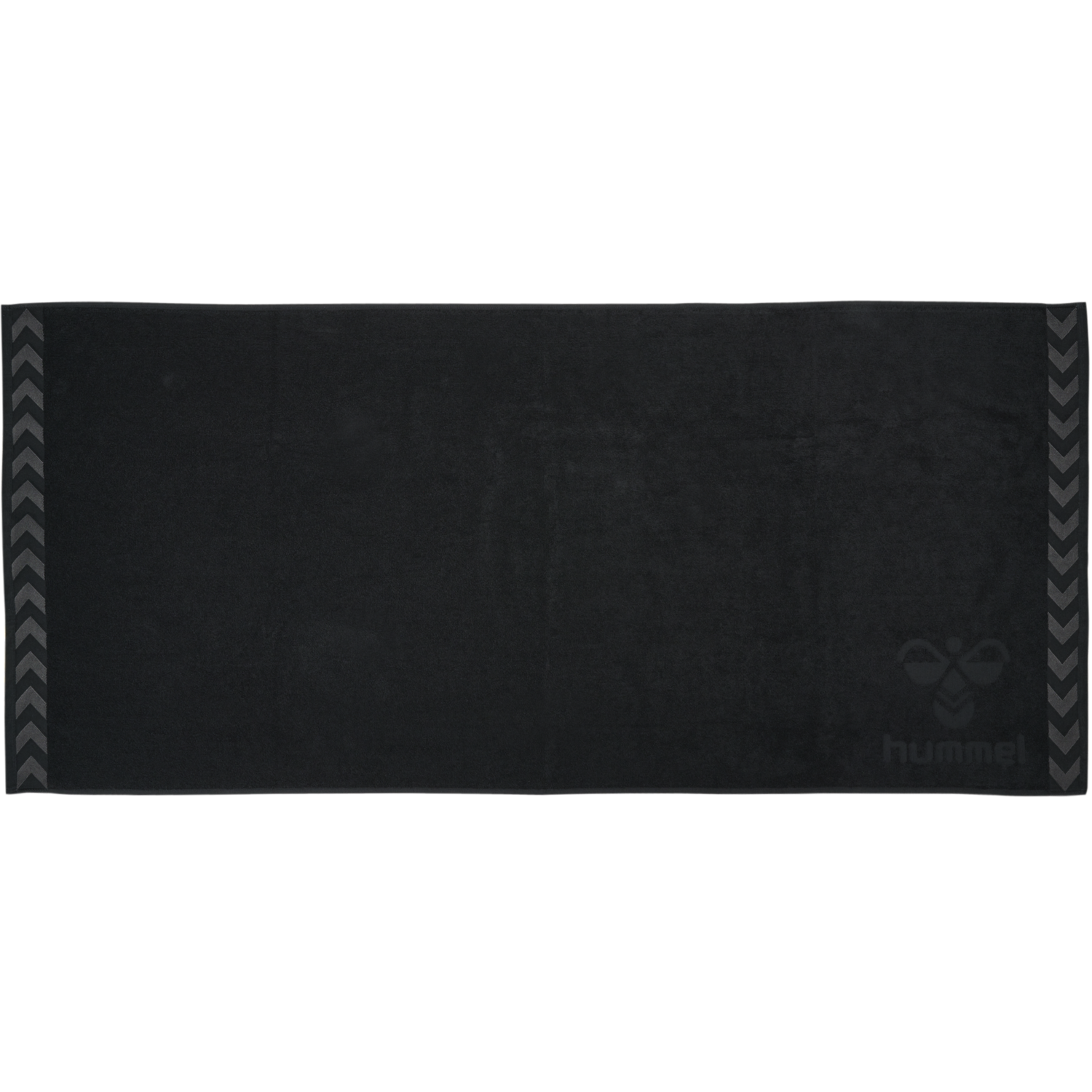 HUMMEL LARGE TOWEL, BLACK, packshot