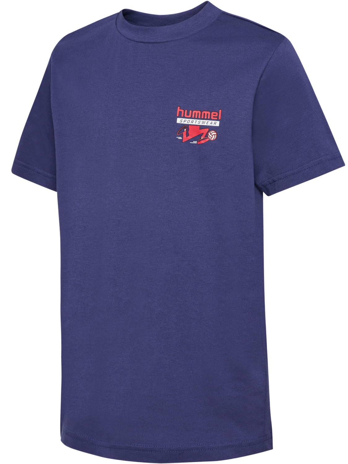 hmlJR REG T-SHIRT S/S RUNNER 2-PACK, SMOKE PINE/DEEP COBALT, packshot