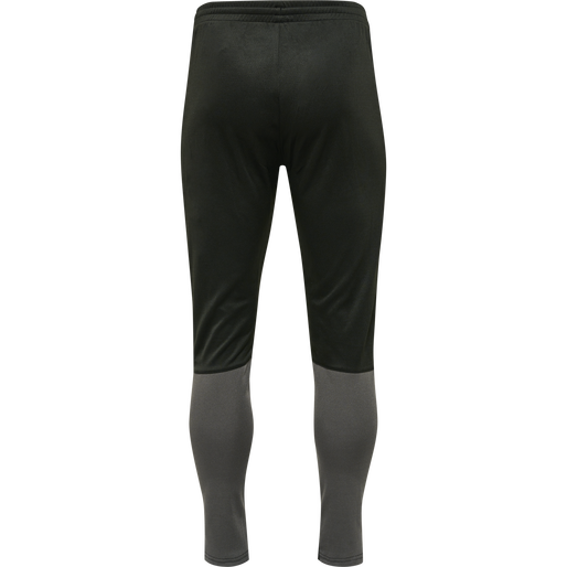 hmlONGRID POLY PANTS, JET BLACK/FORGED IRON, packshot